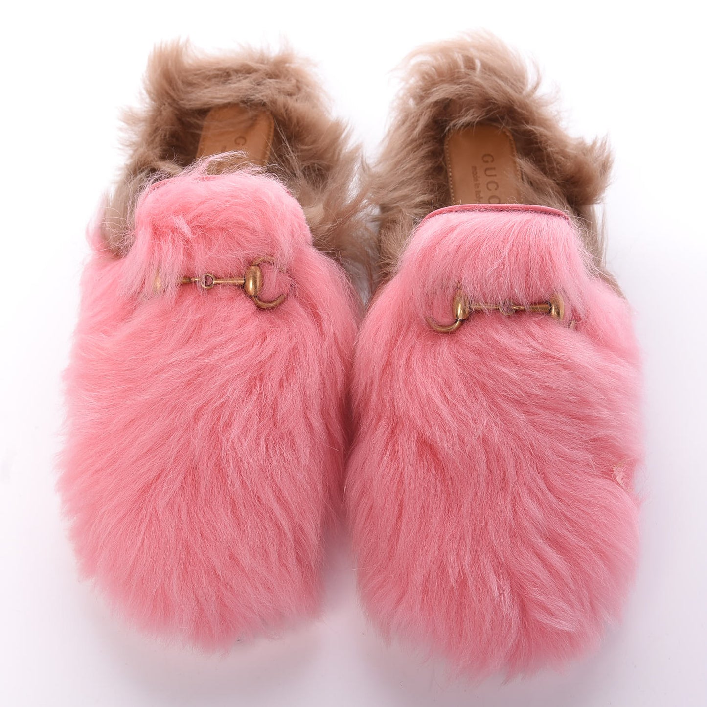 Merino Wool Womens Princetown Slippers 35.5 Pink