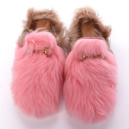 Gucci Merino Wool Womens Princetown Slippers 35.5 Pink 5 of 10