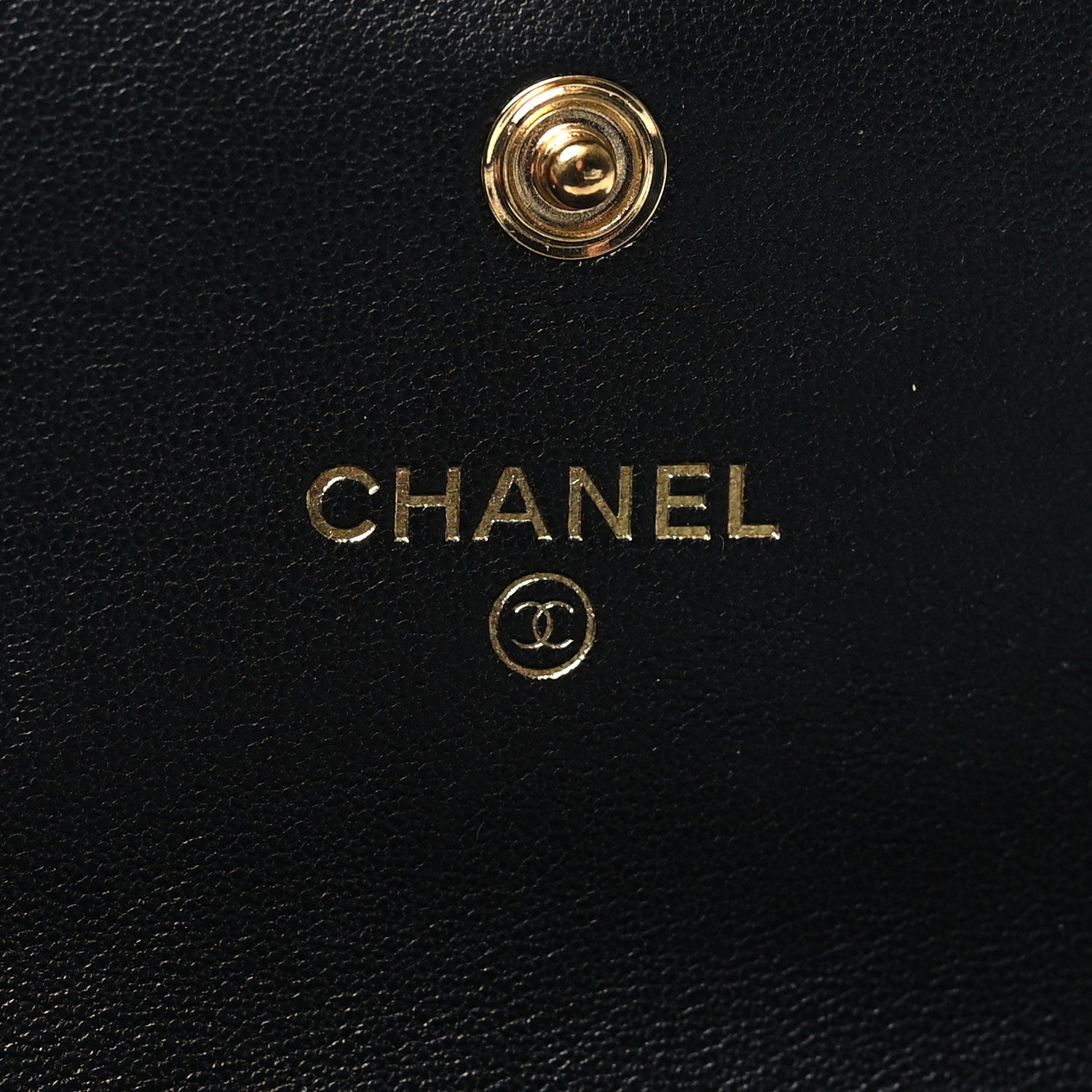 Chanel Lambskin Quilted Chanel 19 Flap Wallet Black 6 of 9