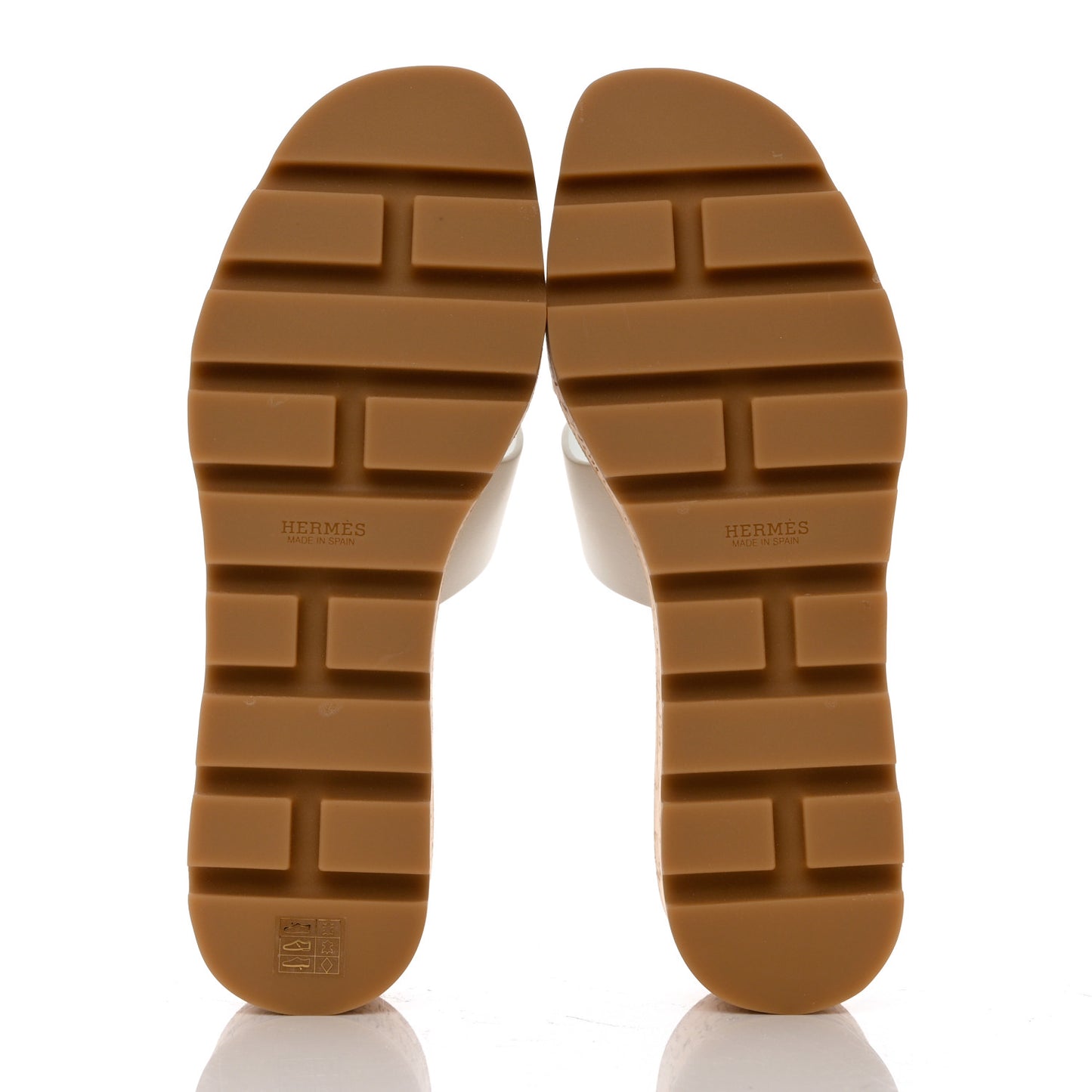 Calfskin Cork Eze 30 Sandals 38 White