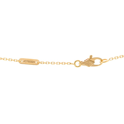 Van Cleef & Arpels 18K Yellow Gold Mother of Pearl Sweet Alhambra Butterfly Pendant Necklace 4 of 6
