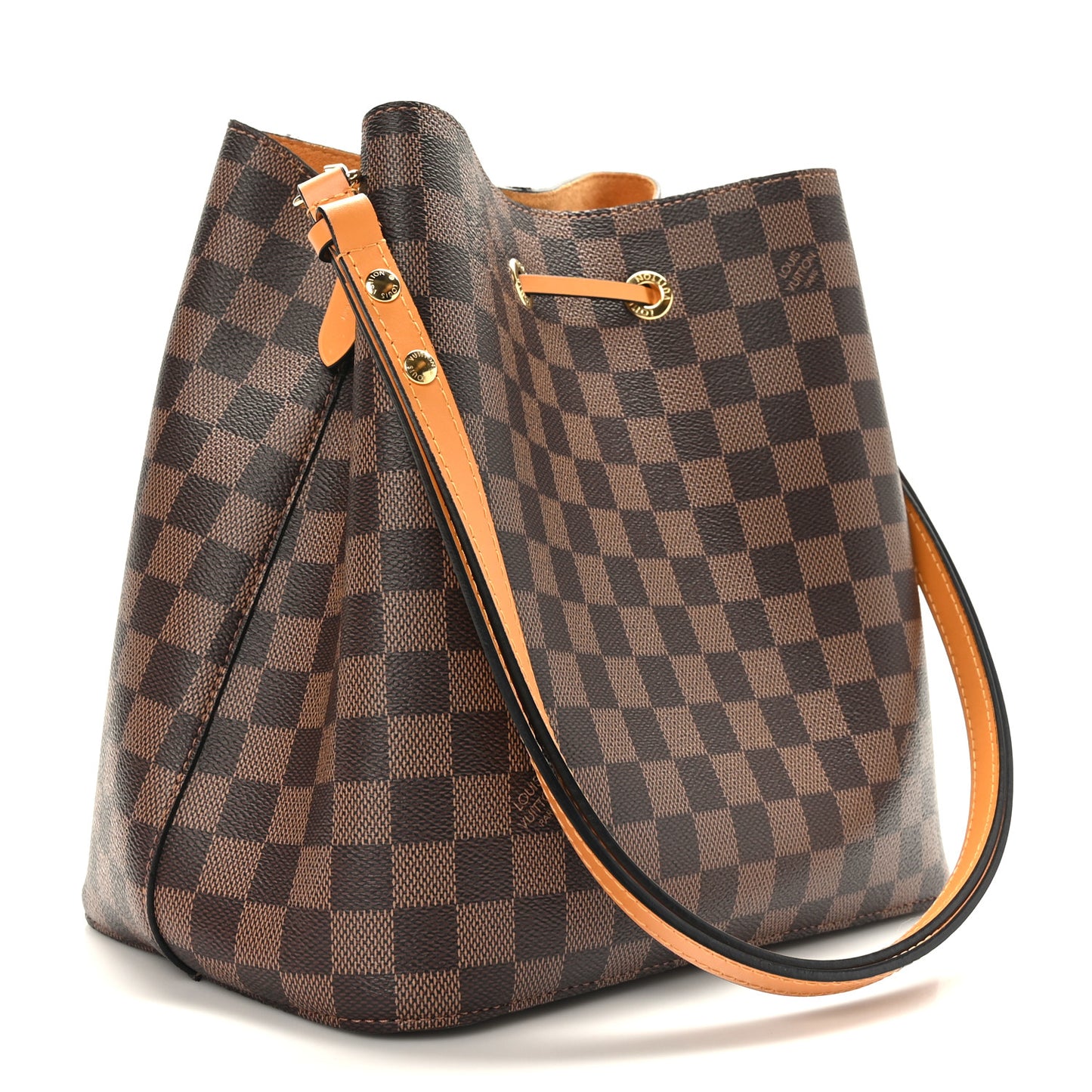 Damier Ebene Neonoe MM Safran