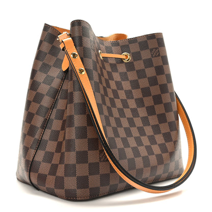 Louis Vuitton Damier Ebene Neonoe MM Safran 3 of 11
