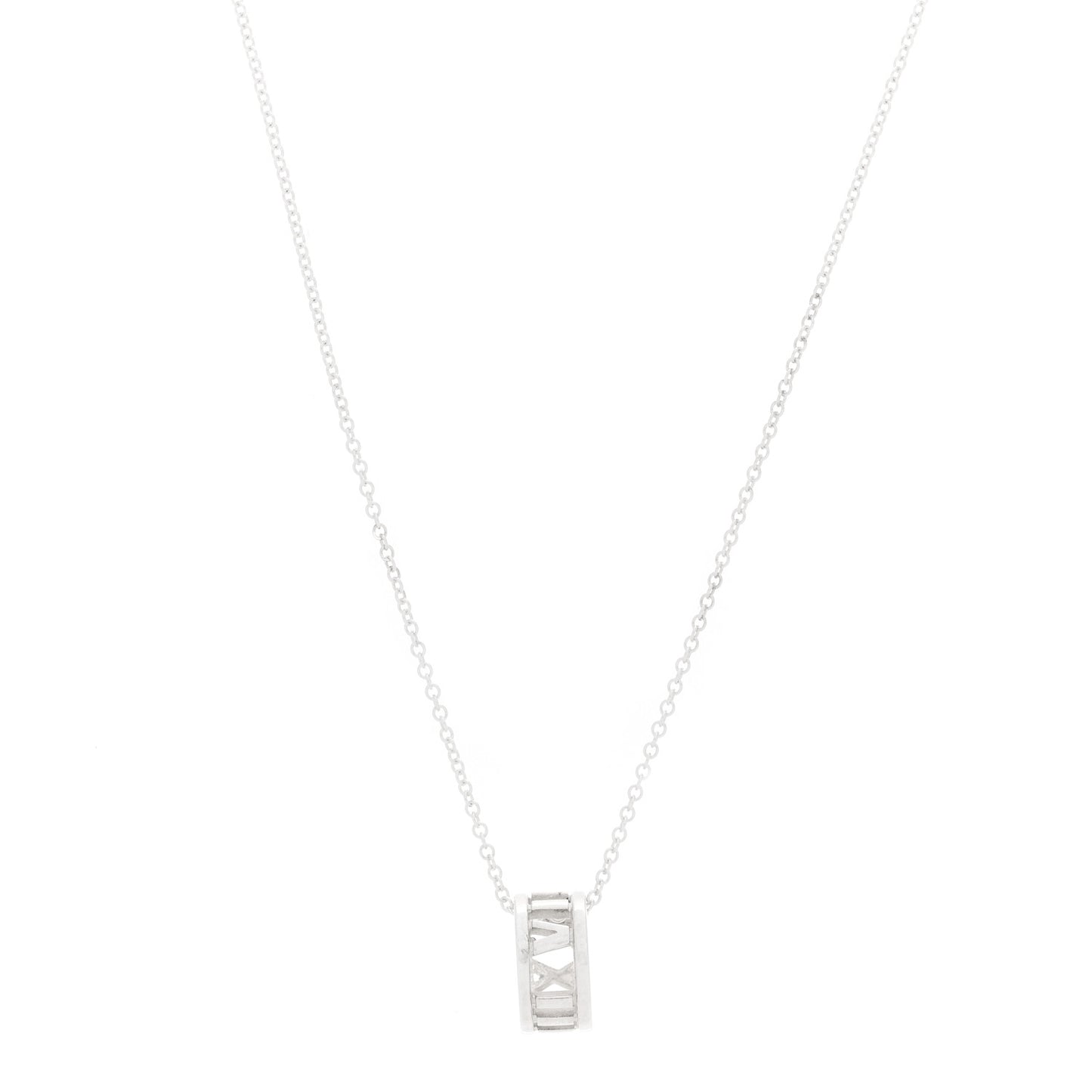 Sterling Silver Atlas Open Pendant Necklace