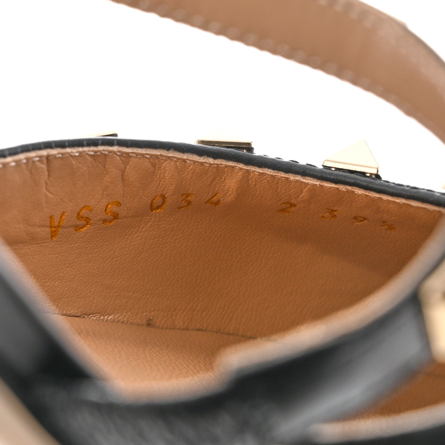 Valentino Garavani Pebbled Calfskin Rockstud Cross Strap 50mm Mules 39.5 Black 6 of 9