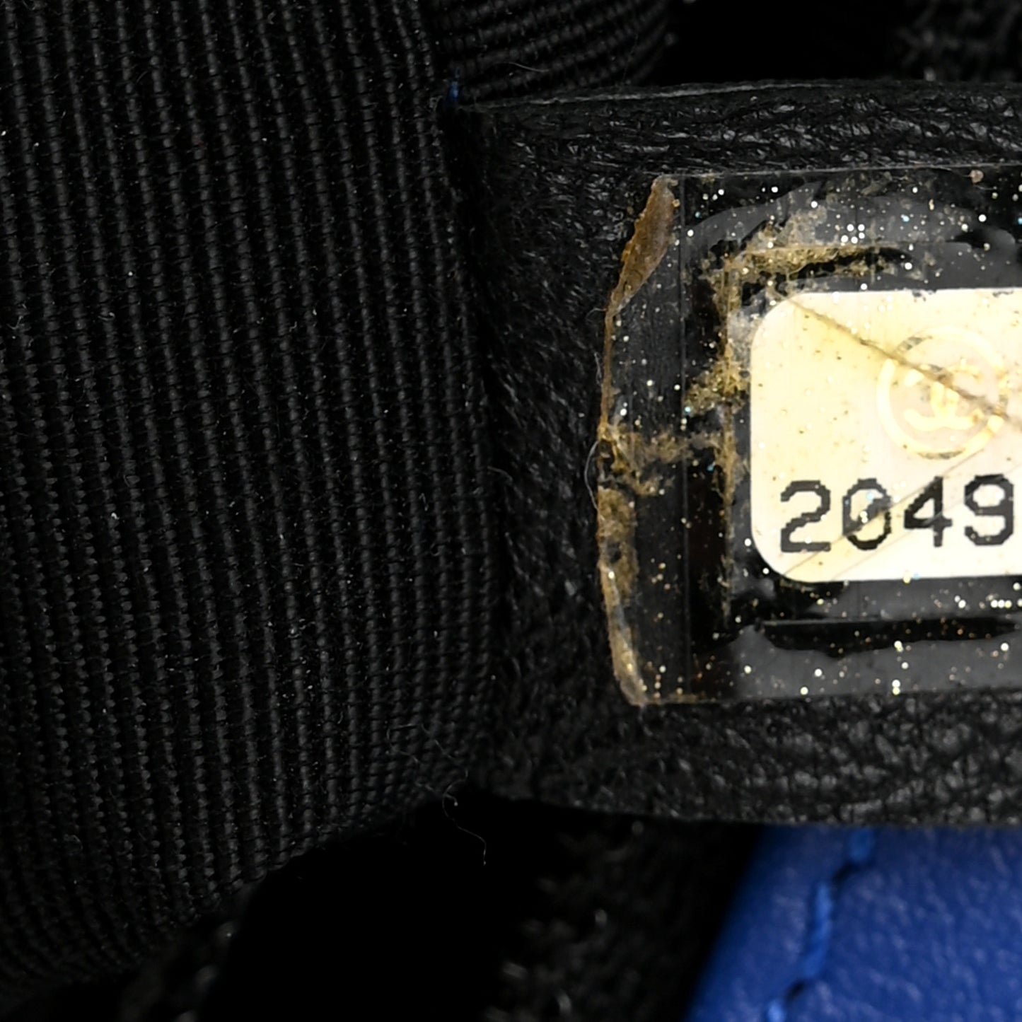 Patent Calfskin Quilted New Medium Plexiglass Boy Flap Blue