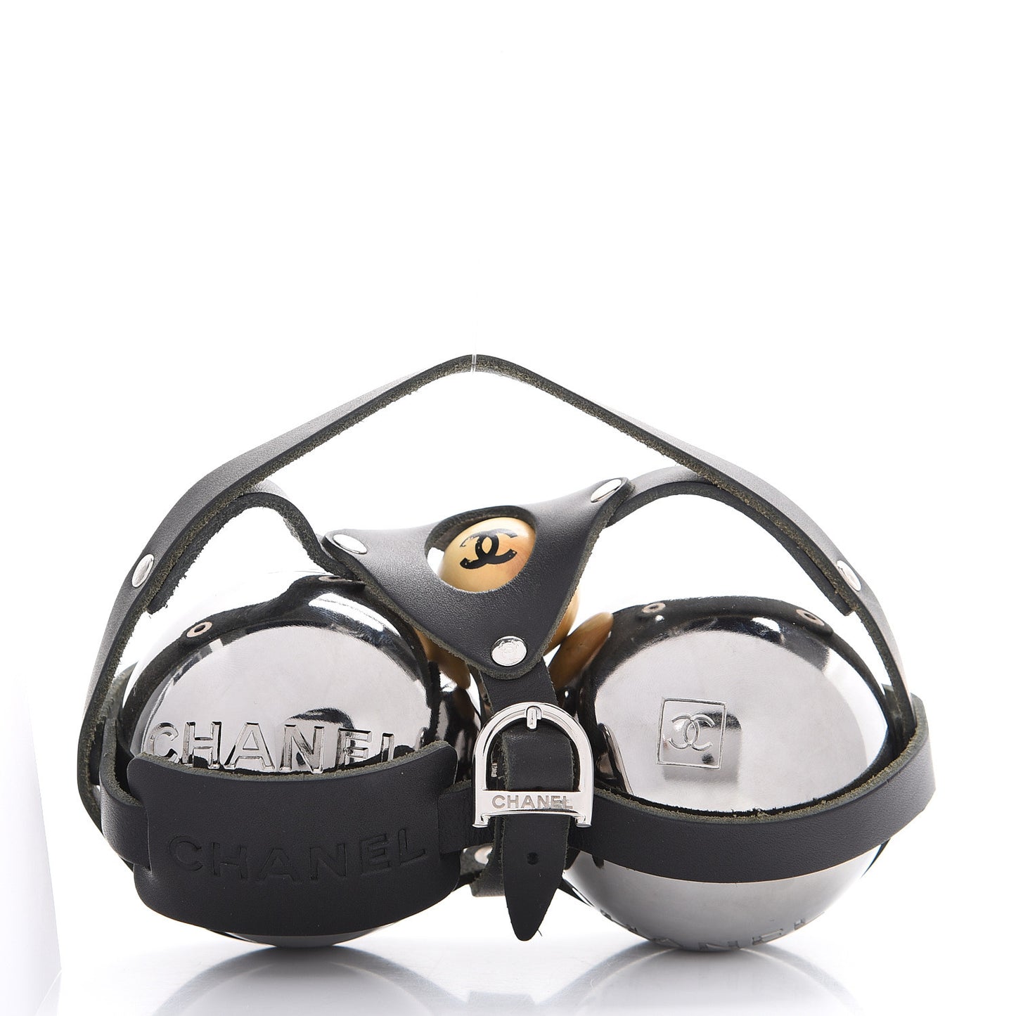 Metal Lambskin Petanque Boules and Jack Set