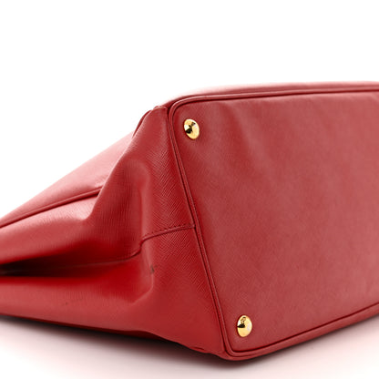 Prada Saffiano Lux Large Tote Fuoco 10 of 18