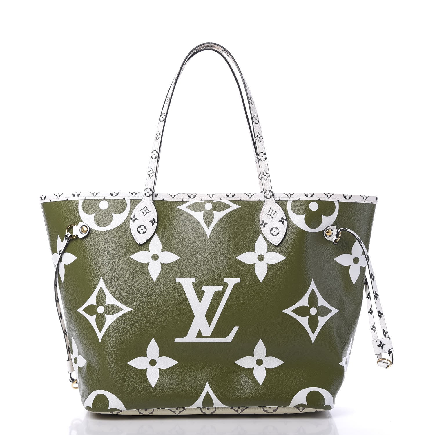 Louis Vuitton Monogram Giant Neverfull MM Kaki 2 of 12