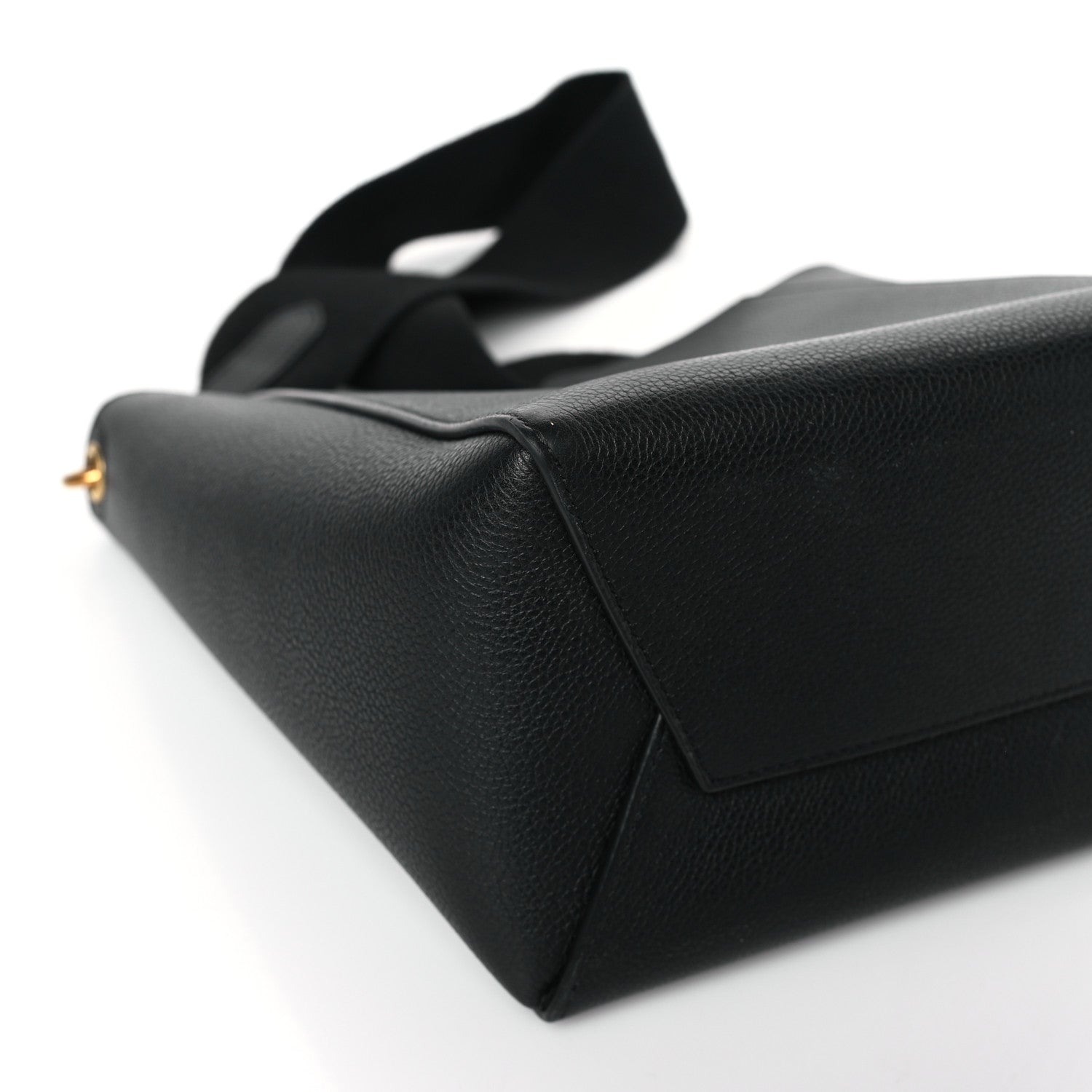 Celine Soft Grained Calfskin Small Sangle Bucket Bag Black 8 of 9