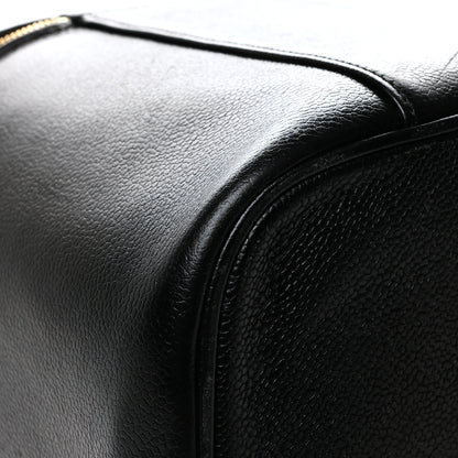 Chanel Caviar CC Vanity Train Case Black 11 of 13
