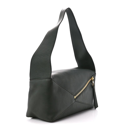 Loewe Calfskin Puzzle Hobo Army Green 3 of 10