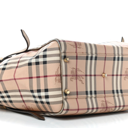 Burberry Haymarket Check Small Canterbury Tote Gold 6 of 10