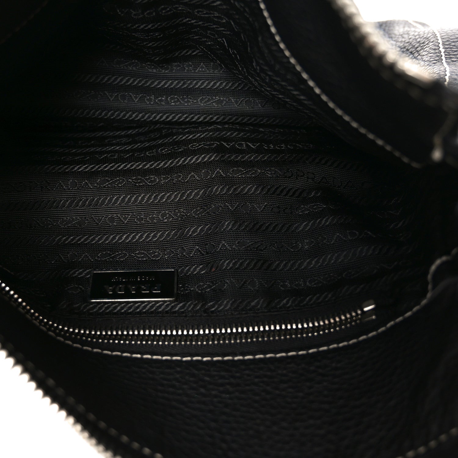 Prada Vitello Daino Hobo Black 4 of 9