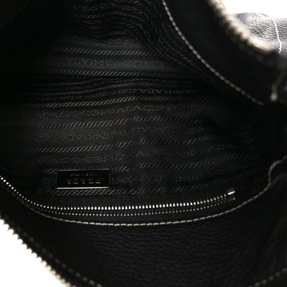 Prada Vitello Daino Hobo Black 4 of 9