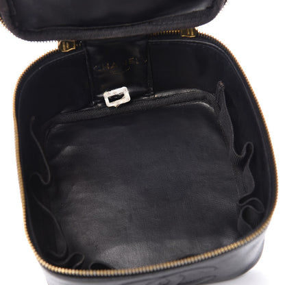 Chanel Caviar CC Vanity Cosmetic Case Black 5 of 11