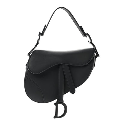 Christian Dior Ultra Matte Calfskin Mini Saddle Bag Black 1 of 12