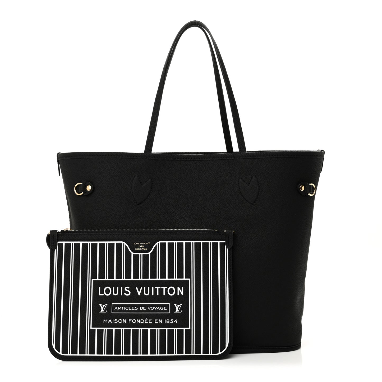 Monogram Calfskin Neo Neverfull Inside Out MM Black