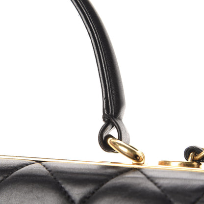 Chanel Lambskin Quilted Small Trendy CC Dual Handle Flap Bag Black 8 of 13