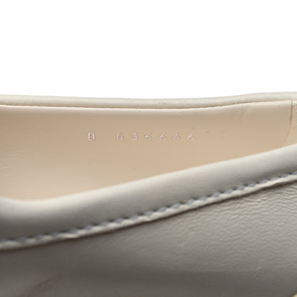 Chanel Lambskin Quilted CC Turnlock Loafers 37.5 White 8 of 9