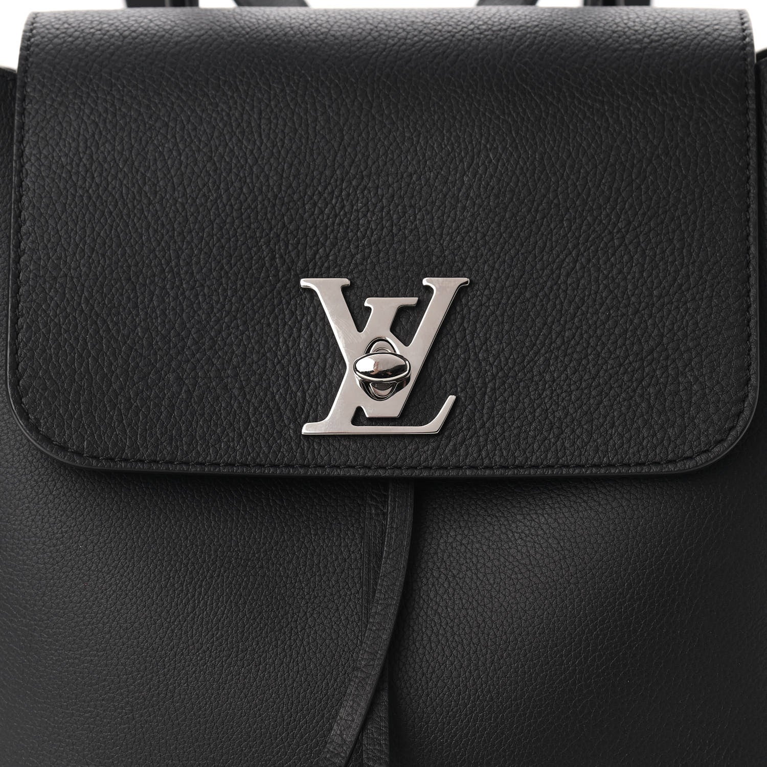 Louis Vuitton Calfskin Lockme Backpack Black 8 of 10