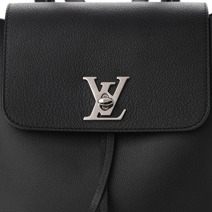 Louis Vuitton Calfskin Lockme Backpack Black 8 of 10