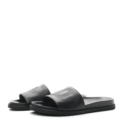 Hermes Calfskin Mens Biarritz Sandals 43 Black 3 of 7