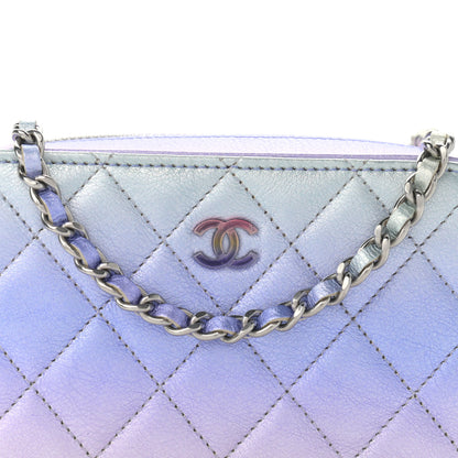 Chanel Metallic Gradient Calfskin Quilted Camera Case Blue Yellow Purple 8 of 10