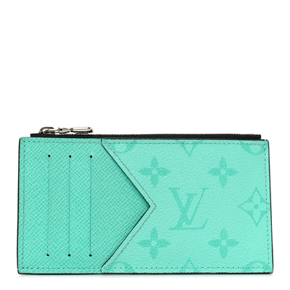 Louis Vuitton Taigarama Coin Card Holder Miami Green 1 of 7