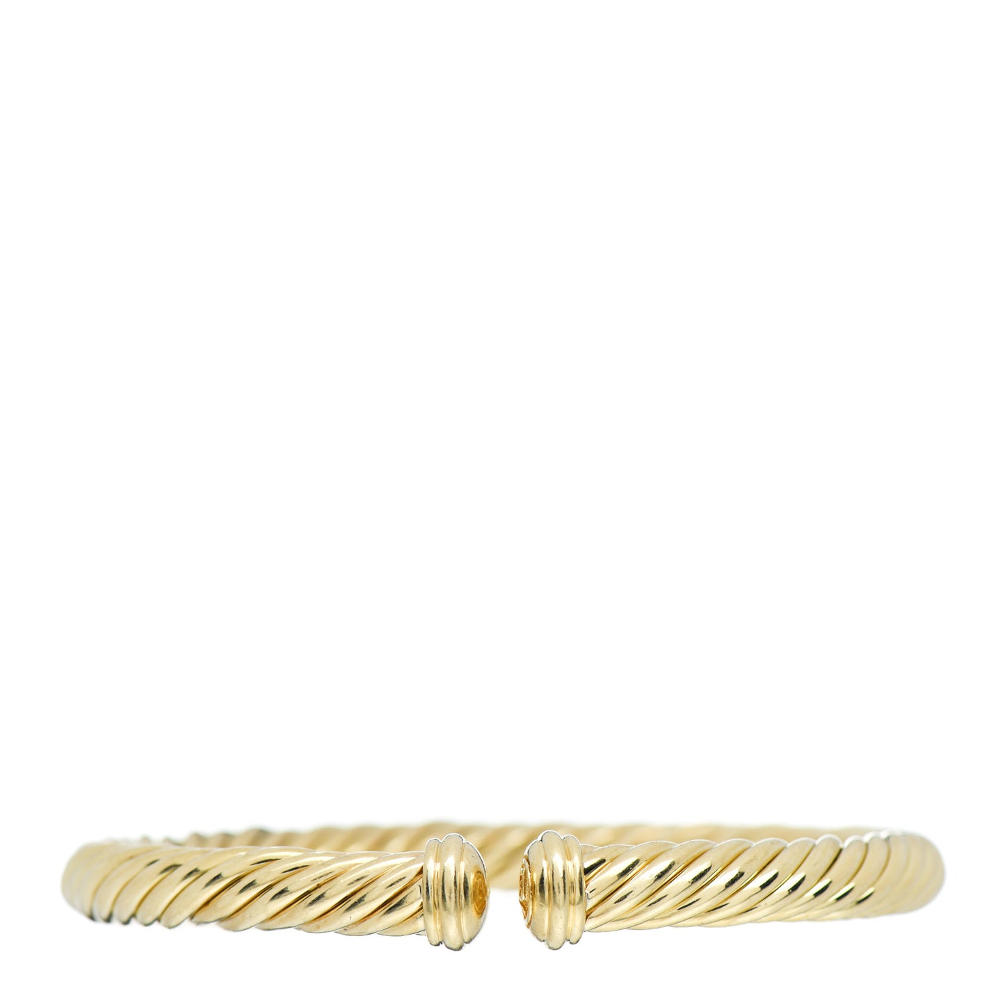 18K Yellow Gold 7mm Cablespira Oval Bracelet