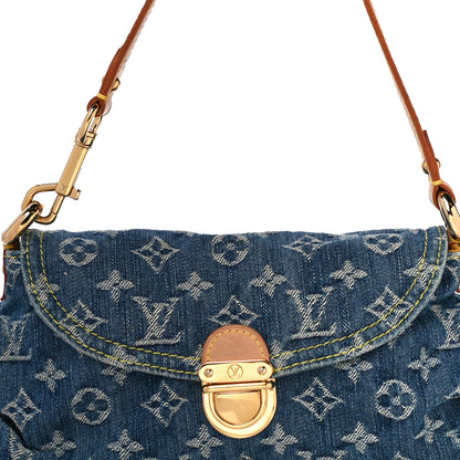 Louis Vuitton Monogram Denim Mini Pleaty Blue 7 of 12