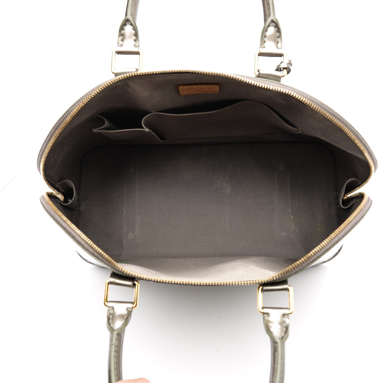 Louis Vuitton Vernis Alma GM Gris Art Deco 5 of 9