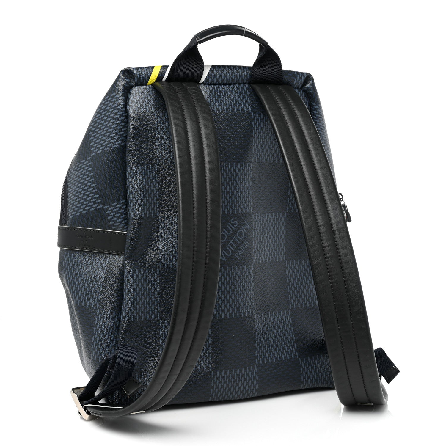 Louis Vuitton Damier Cobalt Latitude America's Cup Apollo Backpack Yellow 4 of 9