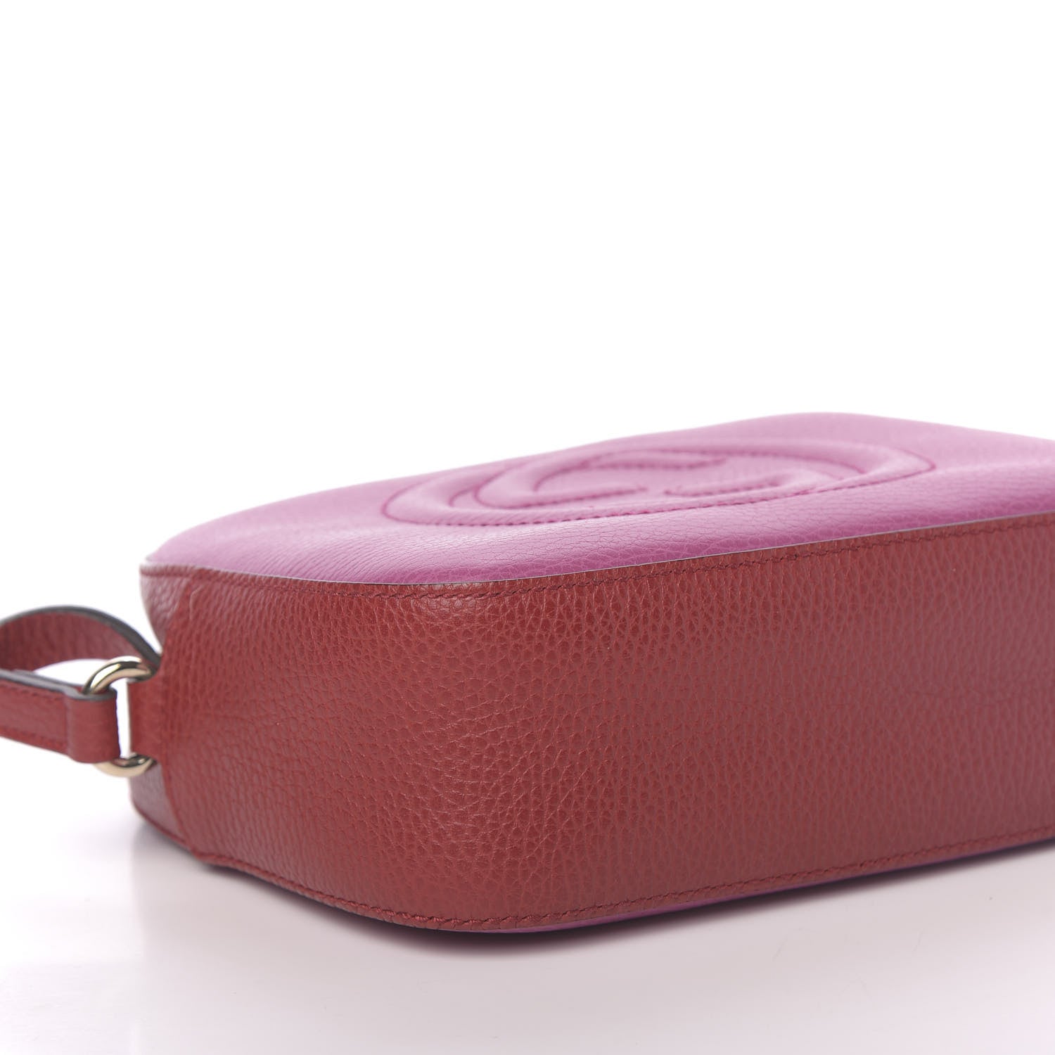 Gucci Dollar Calfskin Bi-Color Small Soho Disco Bag New Rosette Hibiscus Red 8 of 10