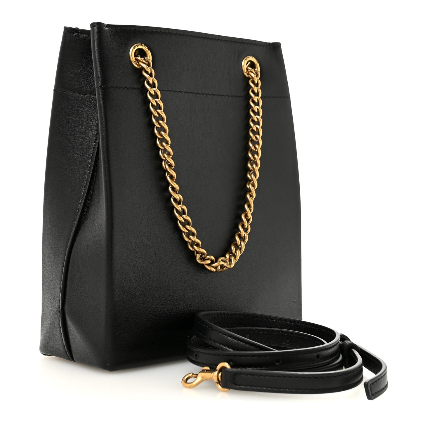 Soft Smooth Calfskin Duty Free Phone Holder Bag Black