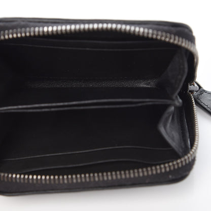 Bottega Veneta Nappa Intrecciato Zip Around Coin Purse Black 5 of 8