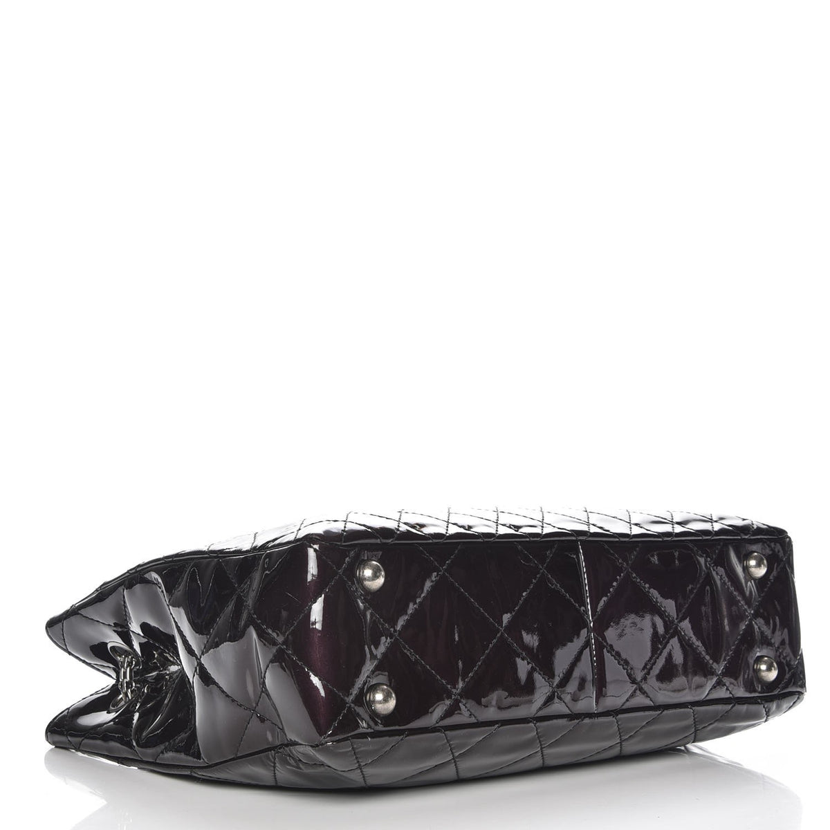 Chanel Patent Calfskin Quilted Reissue 2.55 Tote Burgundy 4 of 7