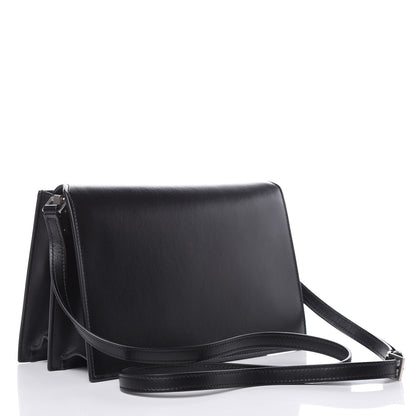 Saint Laurent Smooth Calfskin Catherine Heart Studded Satchel Black 3 of 9