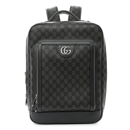 Gucci GG Supreme Monogram Ophidia Backpack Grey 1 of 10