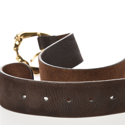 Gucci Calfskin Horsehead Buckle Belt 85 34 Brown 6 of 6