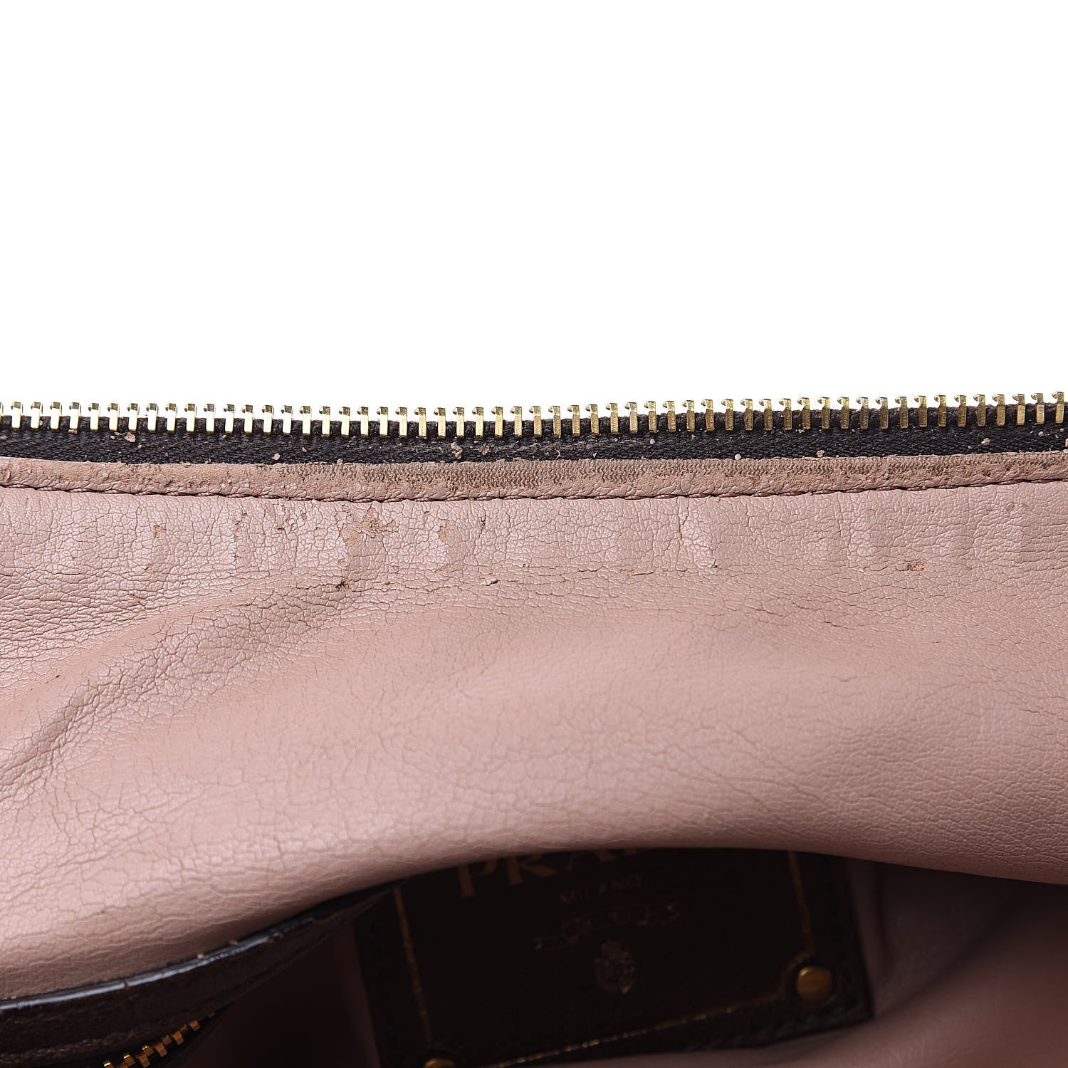 Prada Cervo Deerskin Chain Bag Bruciato 10 of 14