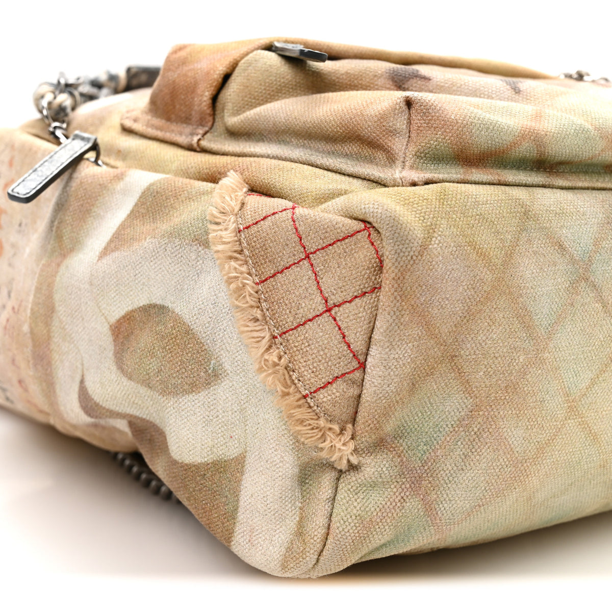 Chanel Graffiti Printed Canvas Medium Backpack Beige 8 of 9