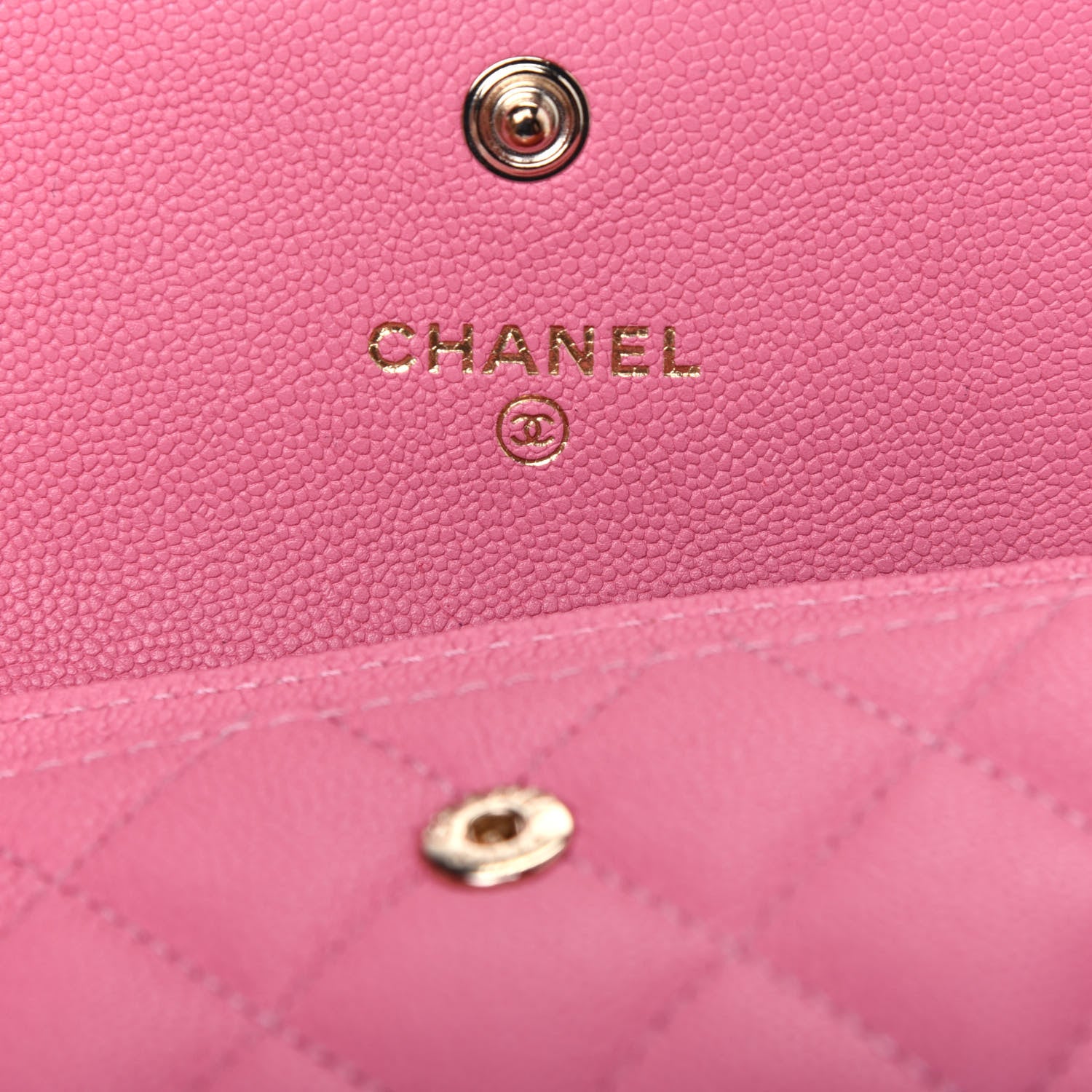 Chanel Caviar Quilted Boy Flap Card Holder Wallet Light Pink 6 of 12