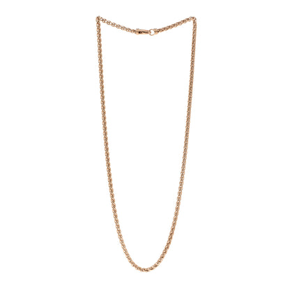 David Yurman 18K Rose Gold 4mm Wheat Chain Necklace 24" 3 of 4
