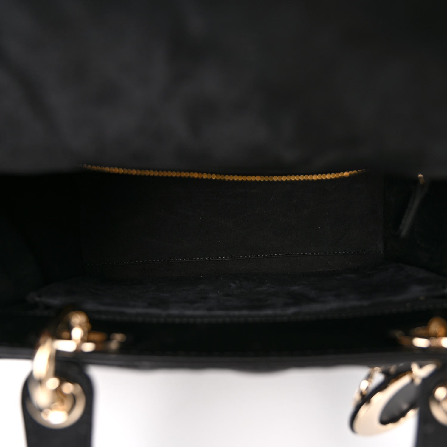 Christian Dior Lambskin Cannage Medium Lady Dior Black 5 of 9