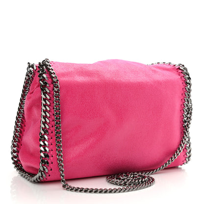 Stella McCartney Shaggy Deer Mini Falabella Fold Over Tote Hot Pink 3 of 7