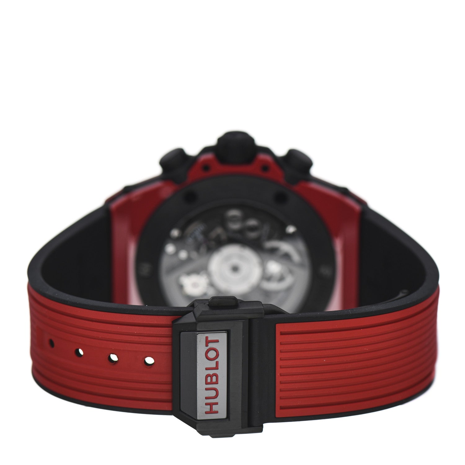 Hublot Red Ceramic Rubber 45mm Big Bang Unico "Red Magic" Limited Edition Automatic Watch Red 411.CF.8513.RX 3 of 4