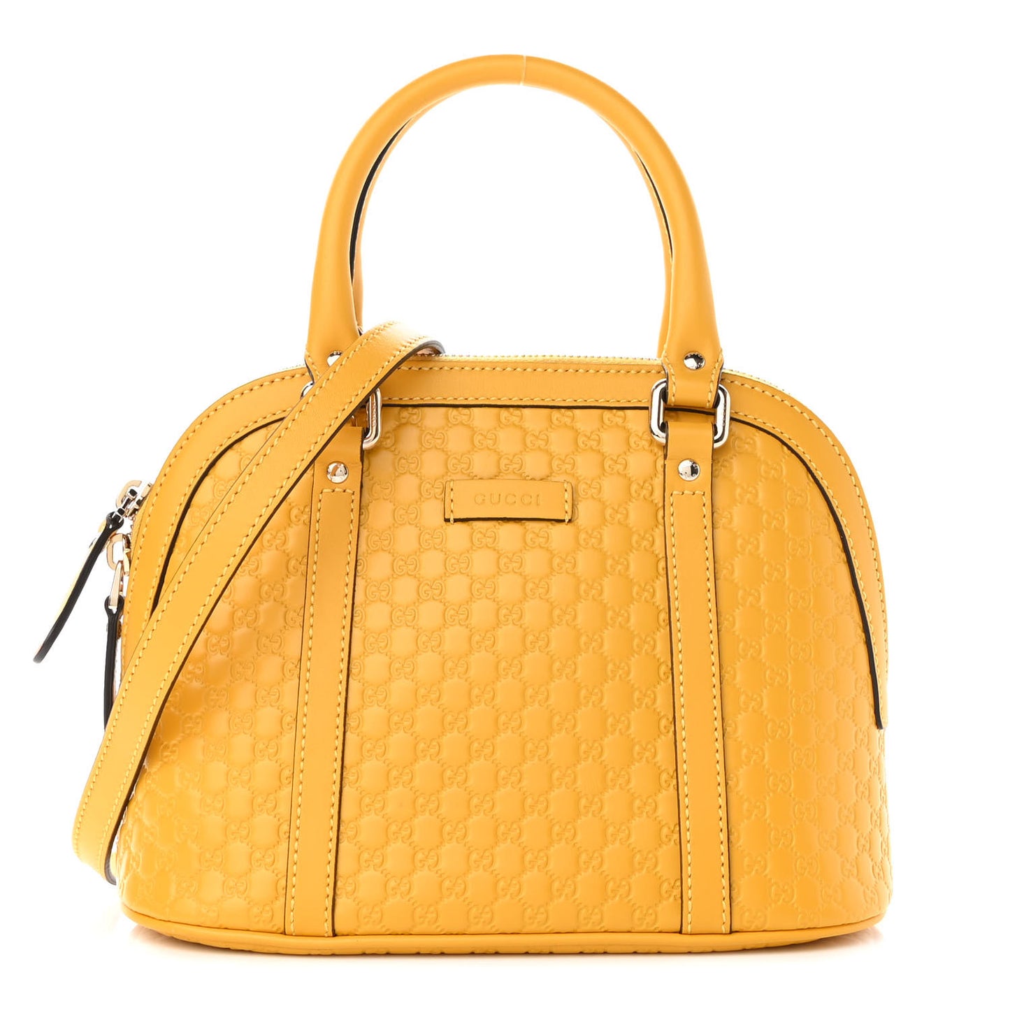 Soft Microguccissima Mini Dome Bag New Buttercup