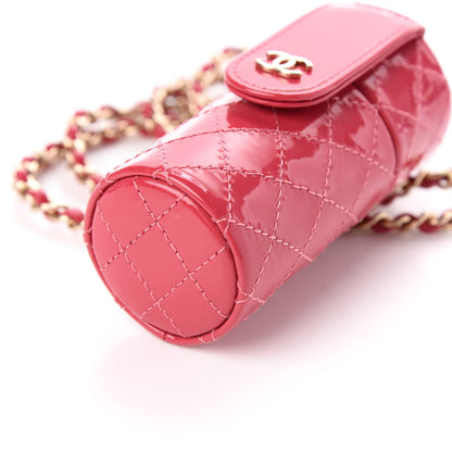 Chanel Patent Calfskin Lipstick Case On Chain Pink 9 of 9