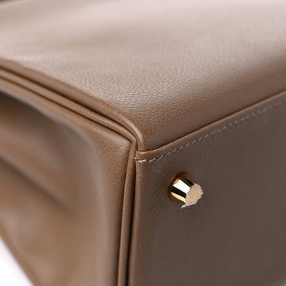 Hermes Evercolor Kelly Retourne 28 Beige De Weimar 10 of 13